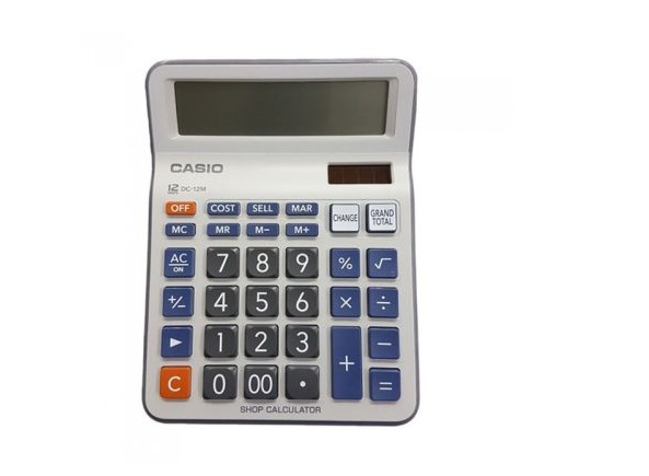 ماشین حساب کاسیو مدل DC-12M